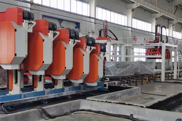 Línea de producción de bloques de hormigón espumado EPS en Bozhou Xinjiang, China