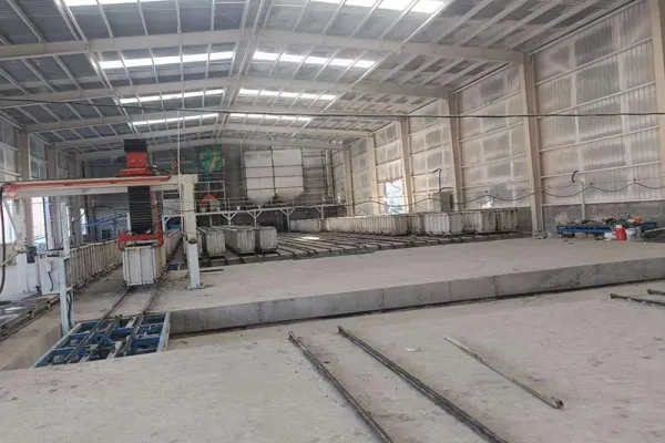 Línea de producción de bloques de hormigón espumado EPS en Aksu, Xinjiang, China