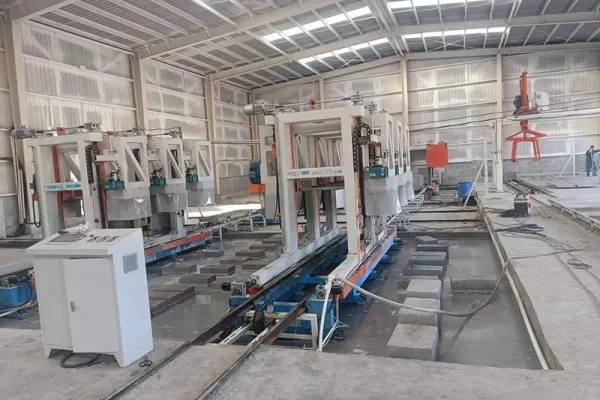 Línea de producción de bloques de hormigón espumado EPS en Aksu, Xinjiang, China