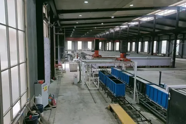Línea de producción de bloques de HCCA en Changchun, China