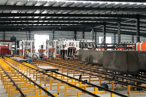 Línea de producción de bloques de HCCA en Changchun, China