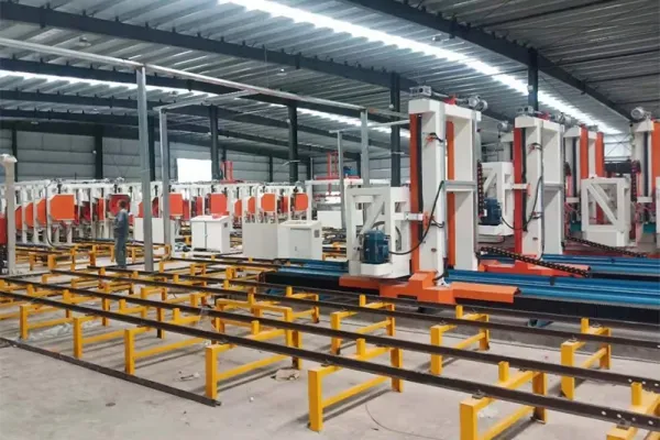 Línea de producción de bloques de HCCA en Changchun, China
