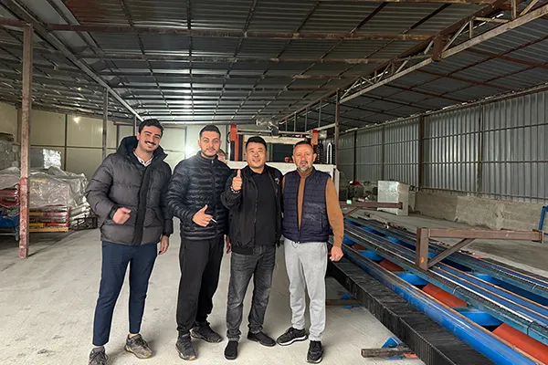 Línea de producción de bloques de hormigón espumado en Tirana, Albania