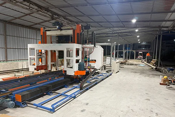 Línea de producción de bloques de hormigón espumado en Tirana, Albania