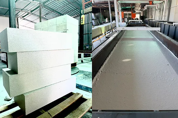 Línea de producción de bloques de hormigón espumado en Tirana, Albania