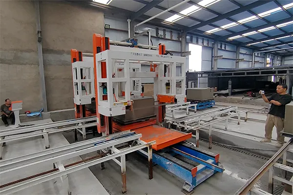 Línea de producción de bloques de hormigón espumado ligero en Guyuan, Ningxia, China