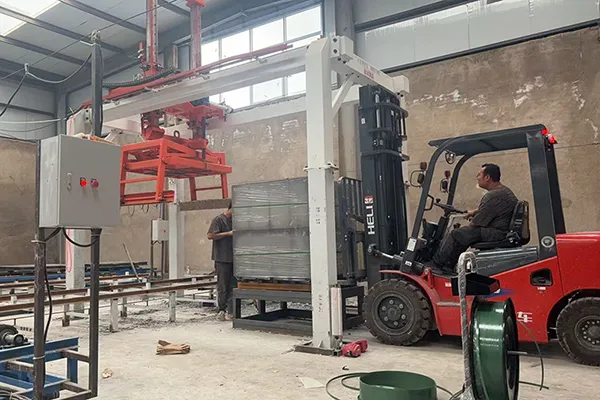Línea de producción de bloques de hormigón espumado ligero en Guyuan, Ningxia, China
