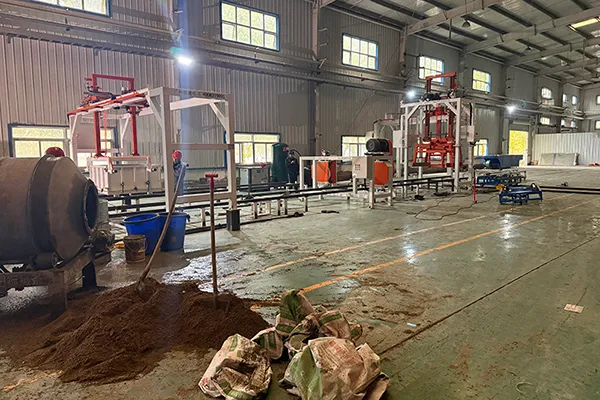 Línea de producción de bloques de hormigón espumado EPS en Lanzhou, Gansu, China