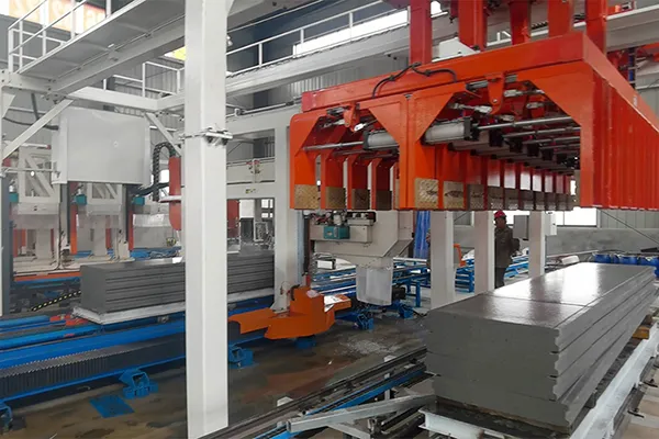 Línea de producción de bloques y paneles de pared de hormigón espumado EPS en Xianning, Hubei, China