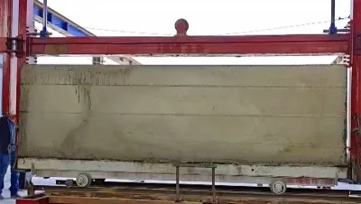 Máquina recortadora de bloques de hormigón