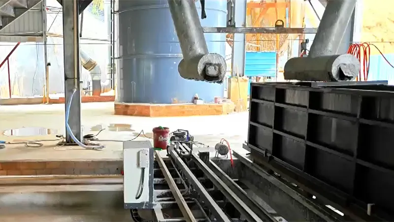 Producción de bloques de hormigón en Guangdong