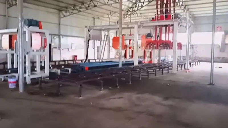 Línea de producción de paneles de pared de hormigón espumado EPS en Henan, China