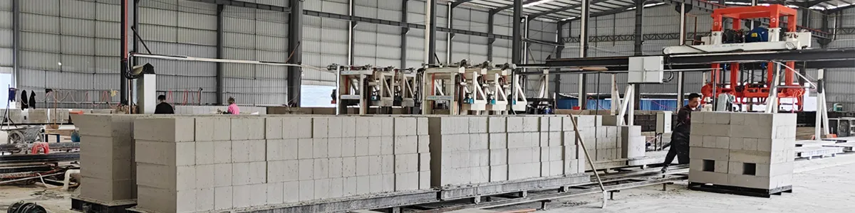 Línea de producción de bloques de hormigón celular no esterilizados en autoclave