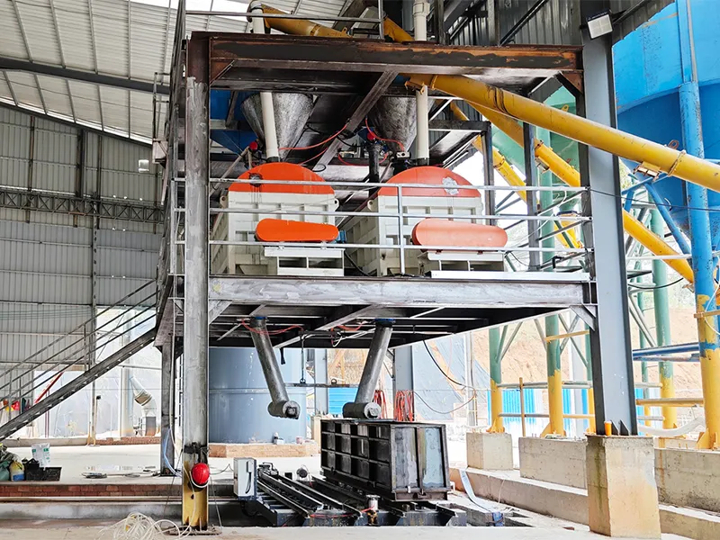 Línea de producción de bloques de hormigón espumado