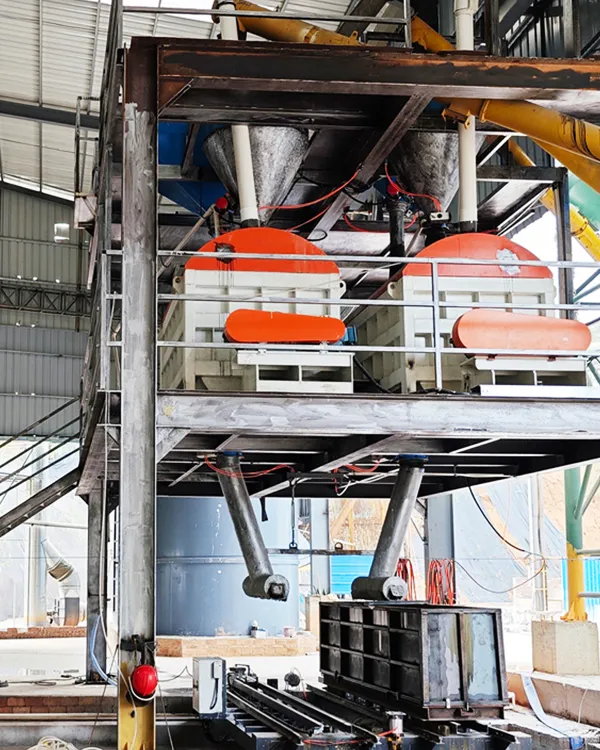 Línea de producción de bloques de hormigón espumado