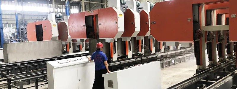 Línea de producción de paneles de pared de hormigón espumado