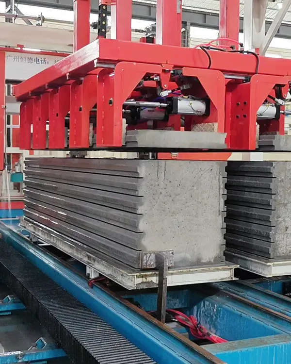 Línea de producción de paneles de pared de hormigón espumado