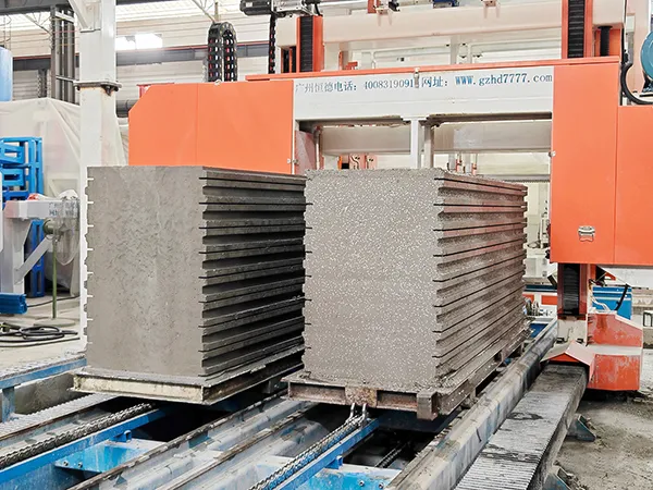Máquina cortadora de paneles de hormigón de pórtico de doble vía