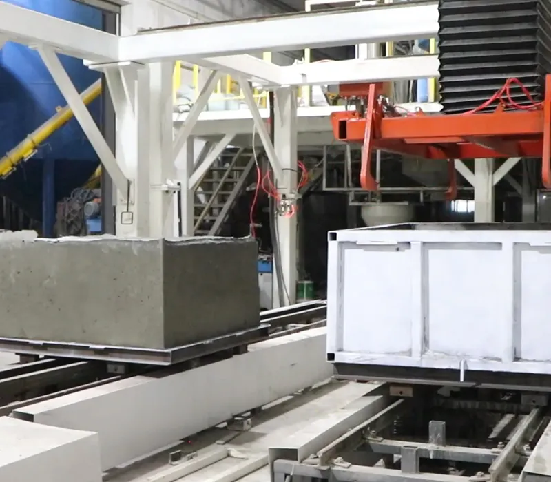 Línea de producción de bloques de hormigón espumado de ceramsita