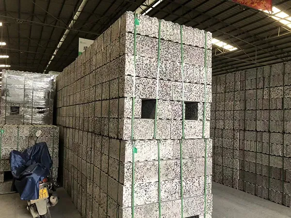 Bloques de hormigón terminados