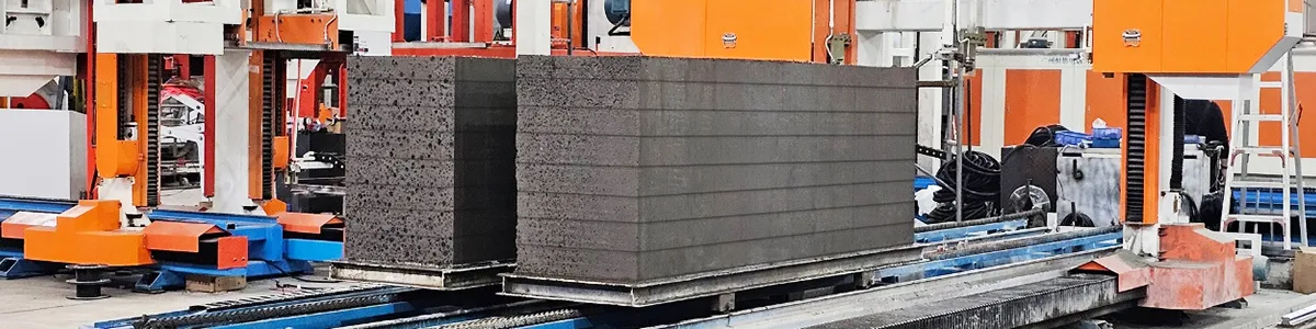 Línea de producción de paneles de pared de hormigón espumado de ceramsita
